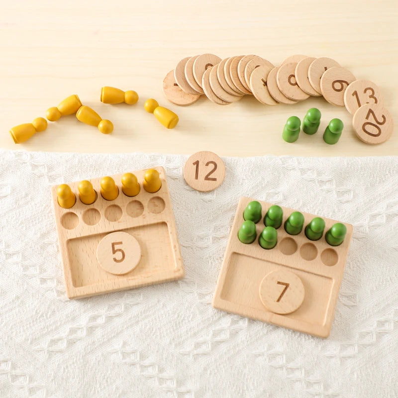 Montessori Counting Pegs Board