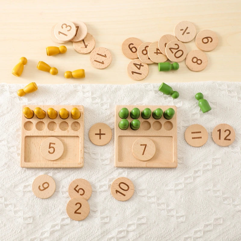 Montessori Counting Pegs Board