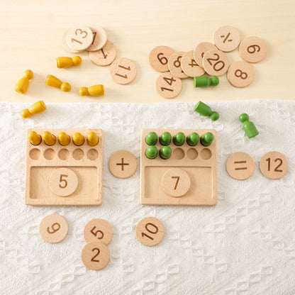 Montessori Counting Pegs Board